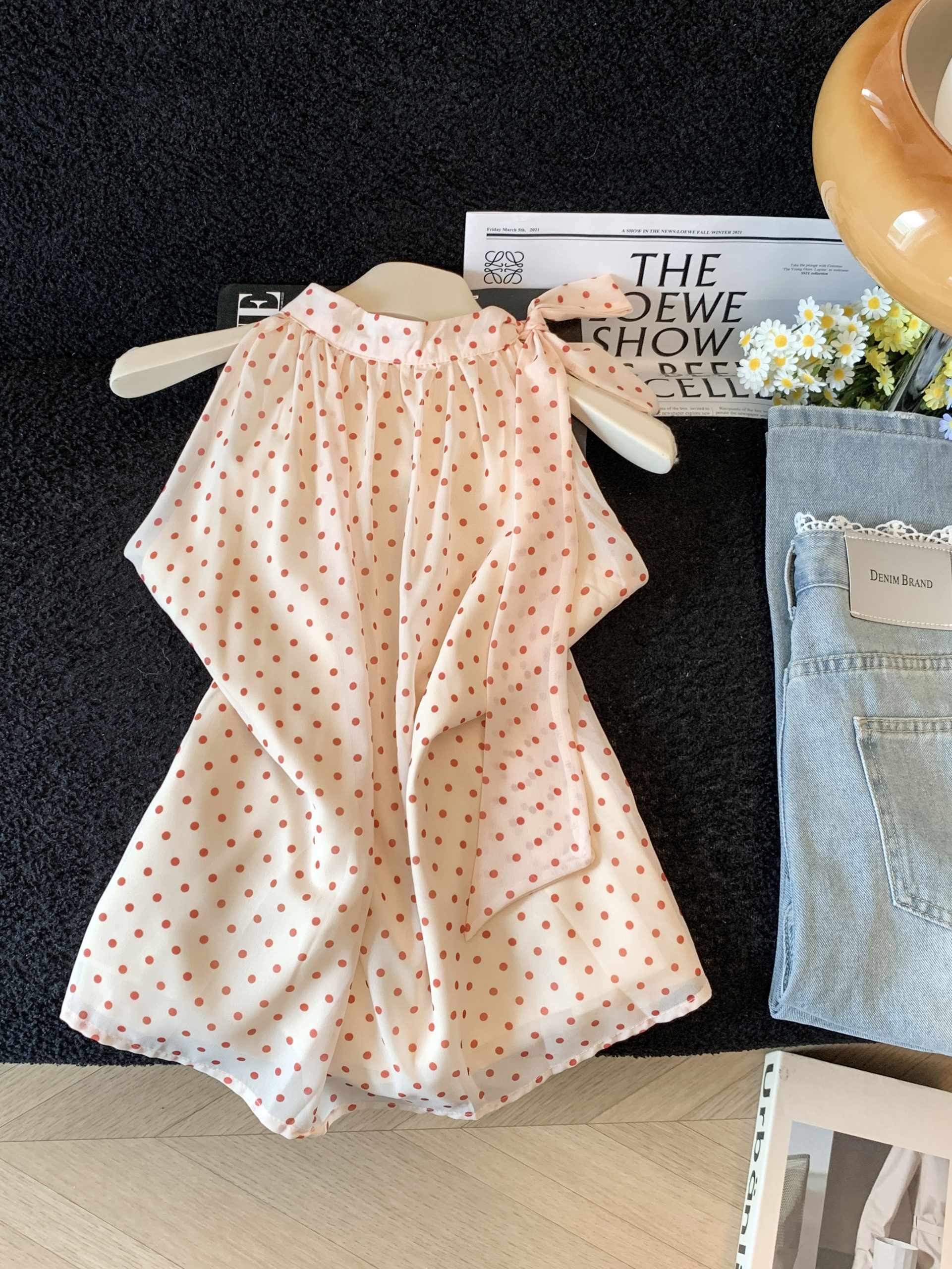 Women's Sleeveless Chiffon Shirt with Bow Detail - Lightweight Summer Top - Image 2