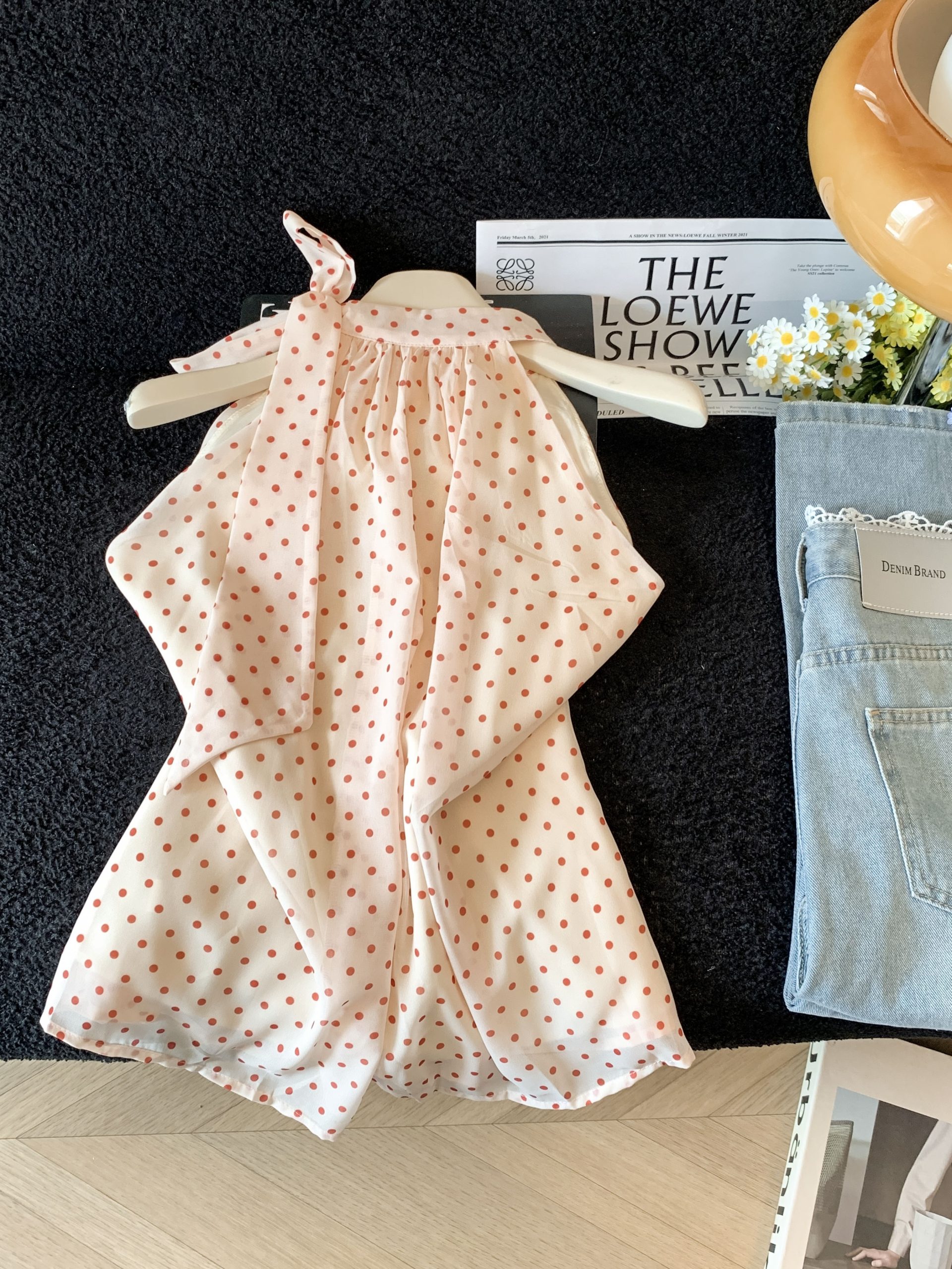 Women's Sleeveless Chiffon Shirt with Bow Detail - Lightweight Summer Top - Image 3